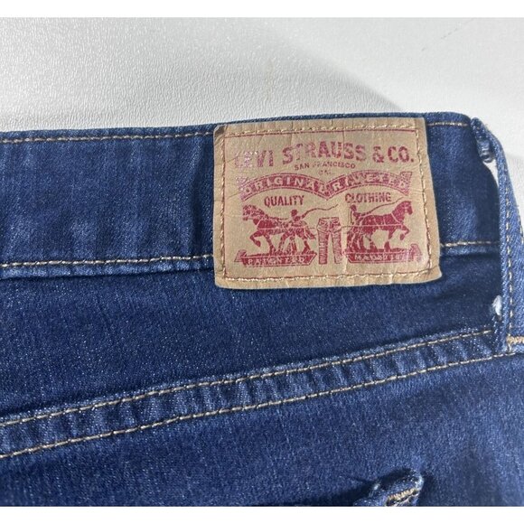 Levi's 712 Jeans Women's Size 33 Blue Slim Fit Mid-Rise Stretch Denim Preowned - Picture 7 of 8